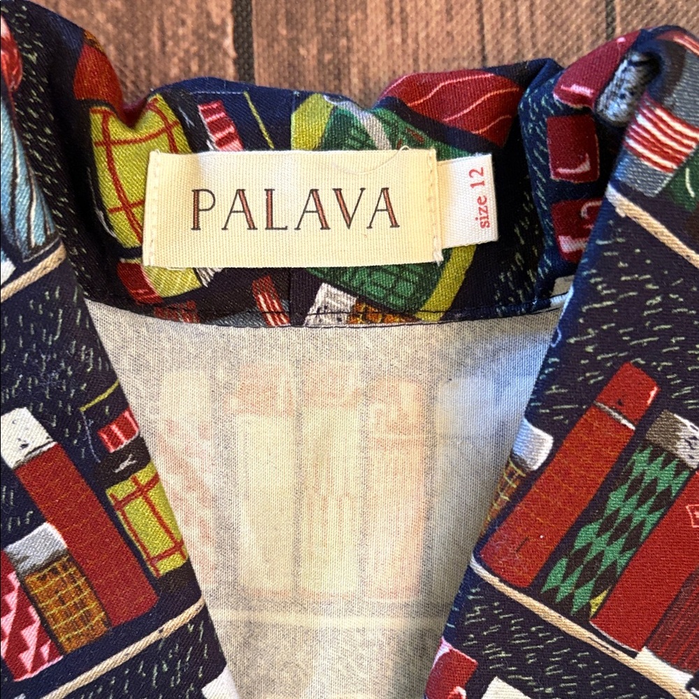 Palava Thermos Print Dress Sz 12 - Picture 2 of 5